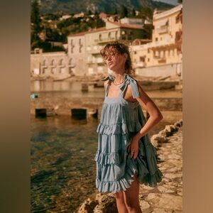 Sézane Oriane Tiered Cotton Dress